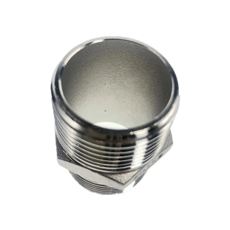 Top quality casting reducing threaded stainless steel hex nipple (1)