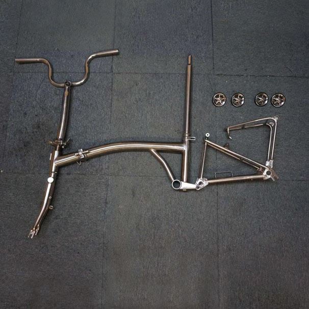 Titanium Combine Carbon Bike Frame Folding Parts